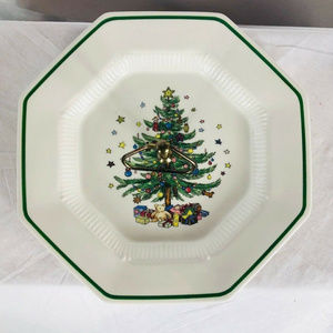 🎄Nikko Christmas Tree Serving Plate w/Handle🍪